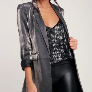 Lulu’s Metallic Blazer. NWT.